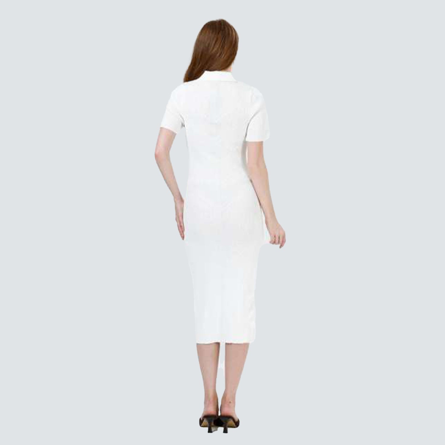 Elegant White Midi Dress